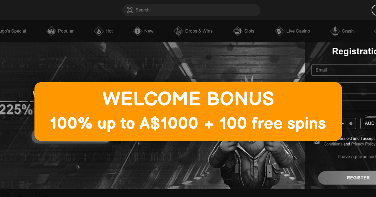 Hugo Casino - Best Pokies in Australia